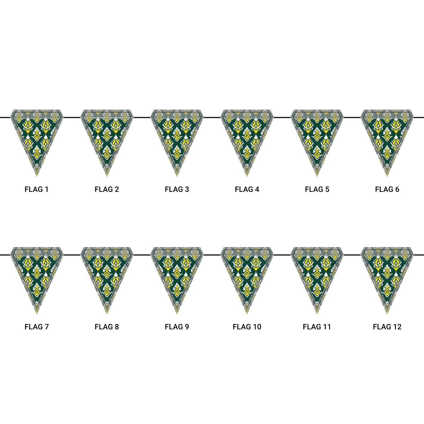Flag Garland | Eugene, Oregon | Ikat