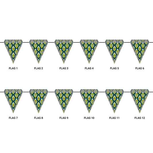 Flag Garland | Eugene, Oregon | Ikat