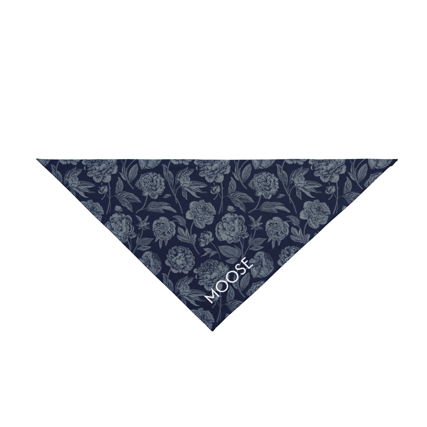 Pet Bandana- Personalized | Navy & White | Peony