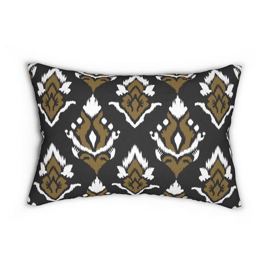 Pillow | Black & Gold | Ikat
