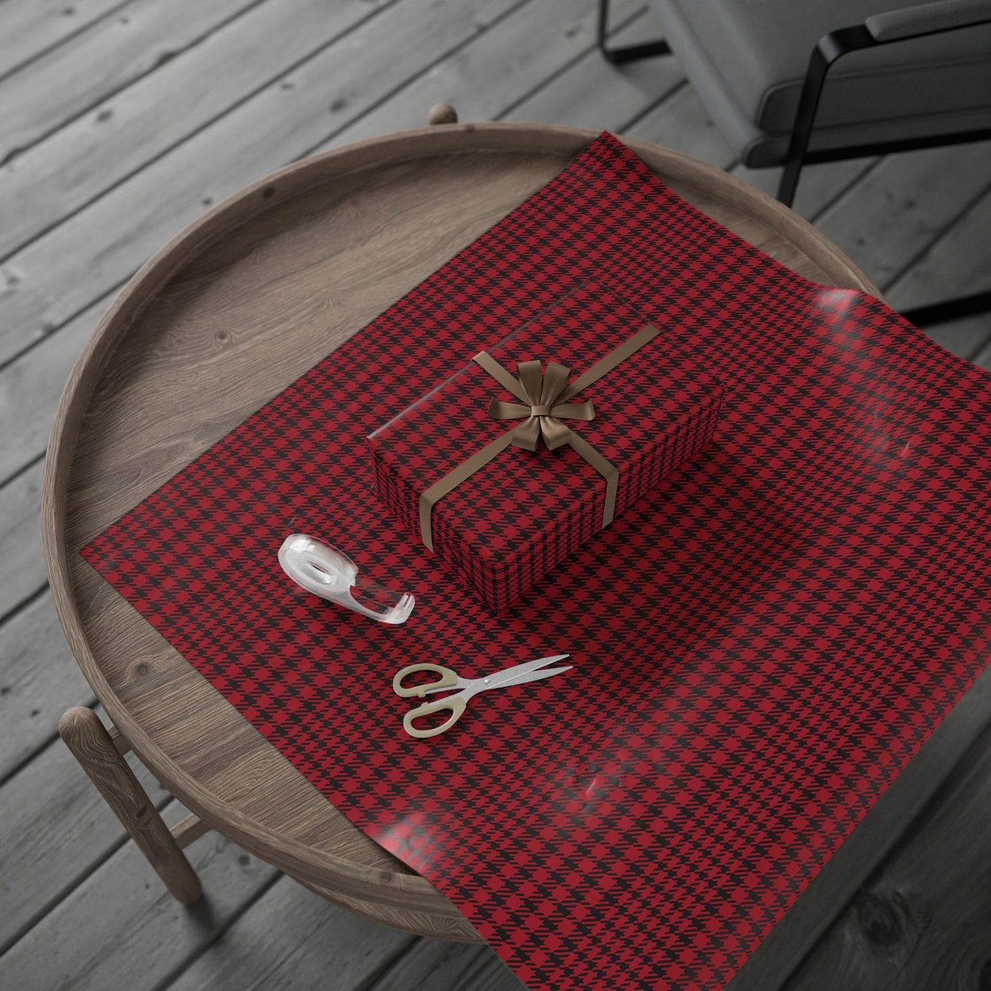 Gift Wrap | Red & Black | Tweed