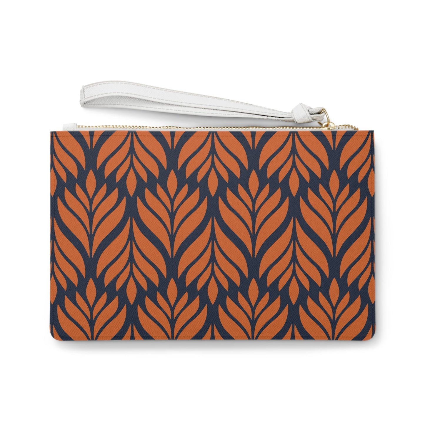 Clutch Bag | Orange & Blue | Palm