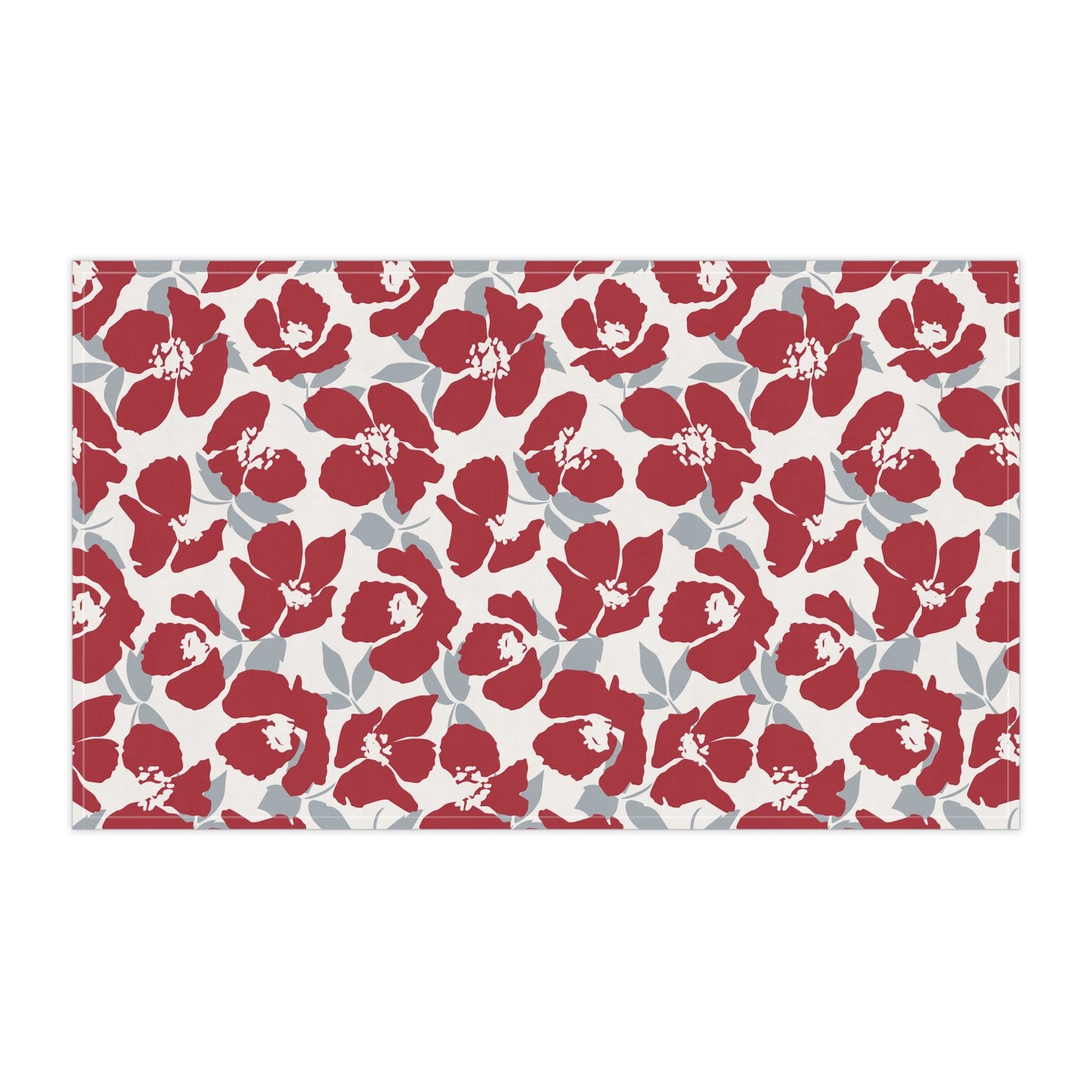 Tea Towels | Red & Gray | Poppy