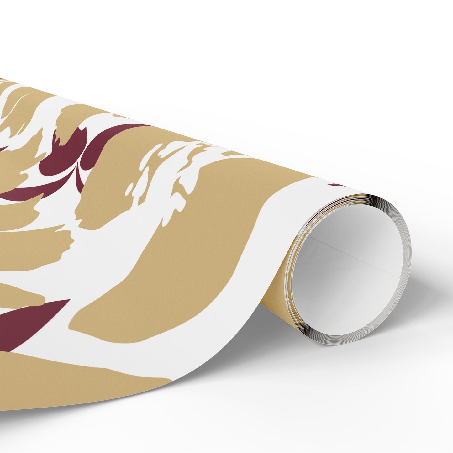 Gift Wrap | Maroon & Gold | Poppy