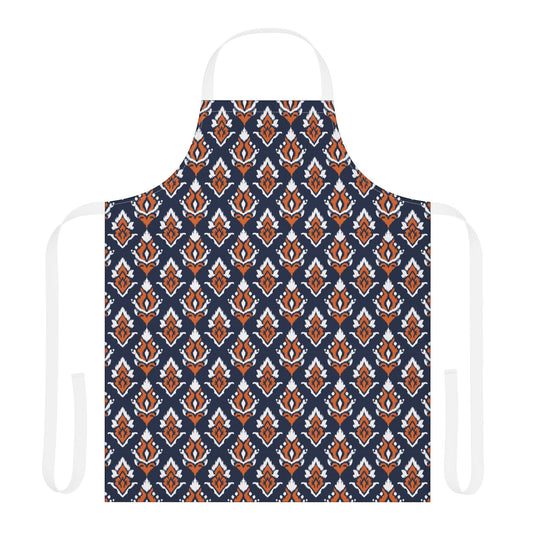 Apron | Orange & Blue | Ikat