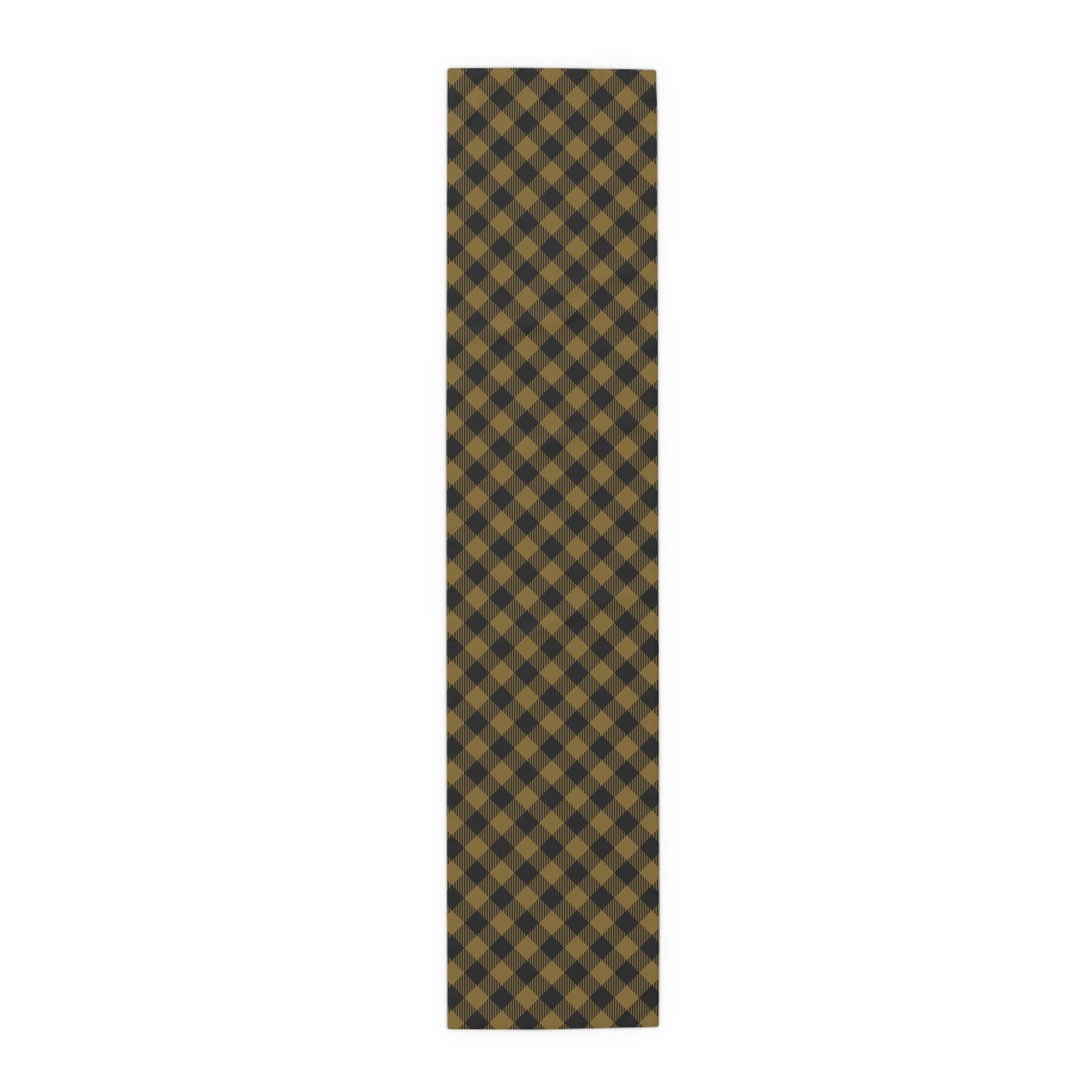Table Runner | Black & Gold | Gingham