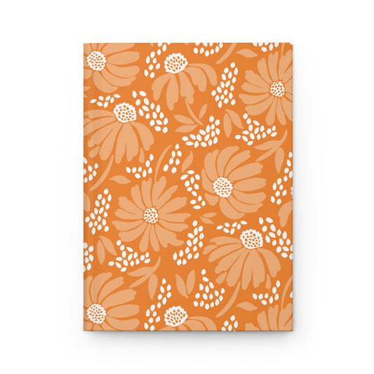 Hardcover Journal | Orange & White | Bellis