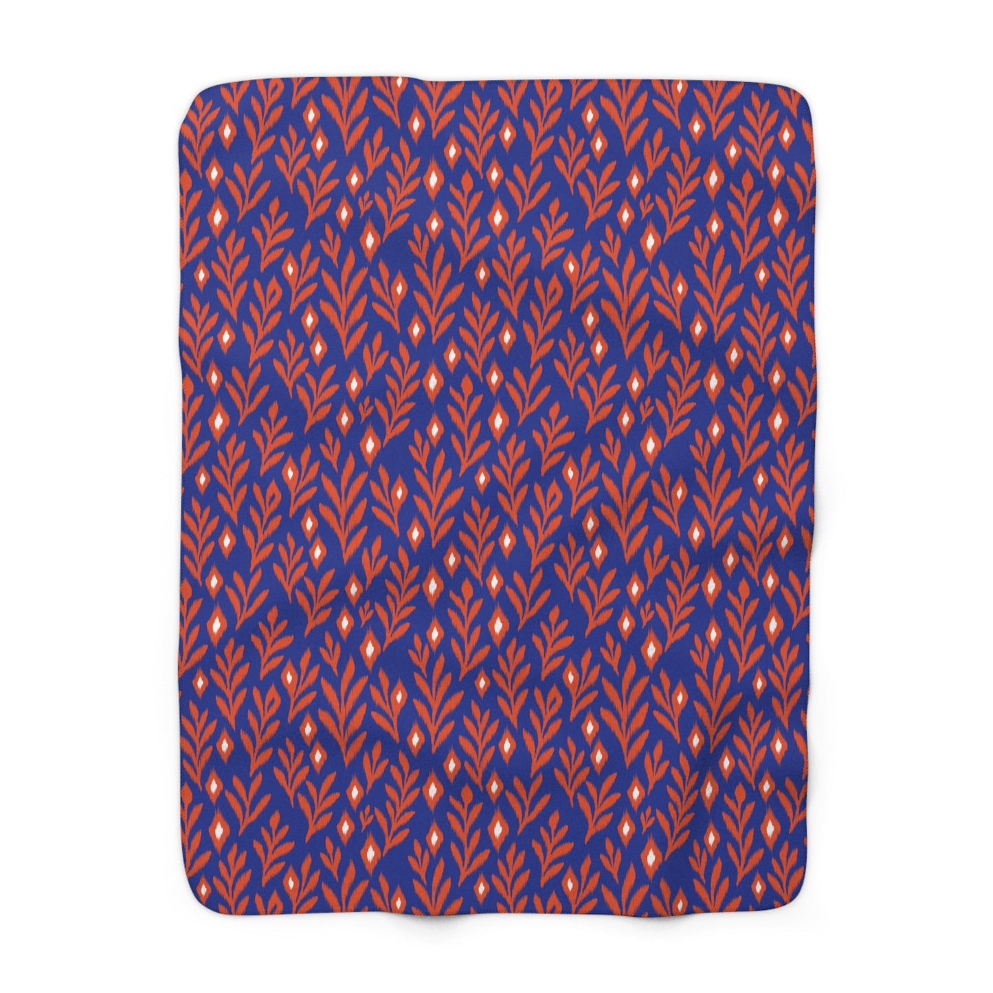 Sherpa Blanket | Bright Blue & Orange | Laurel