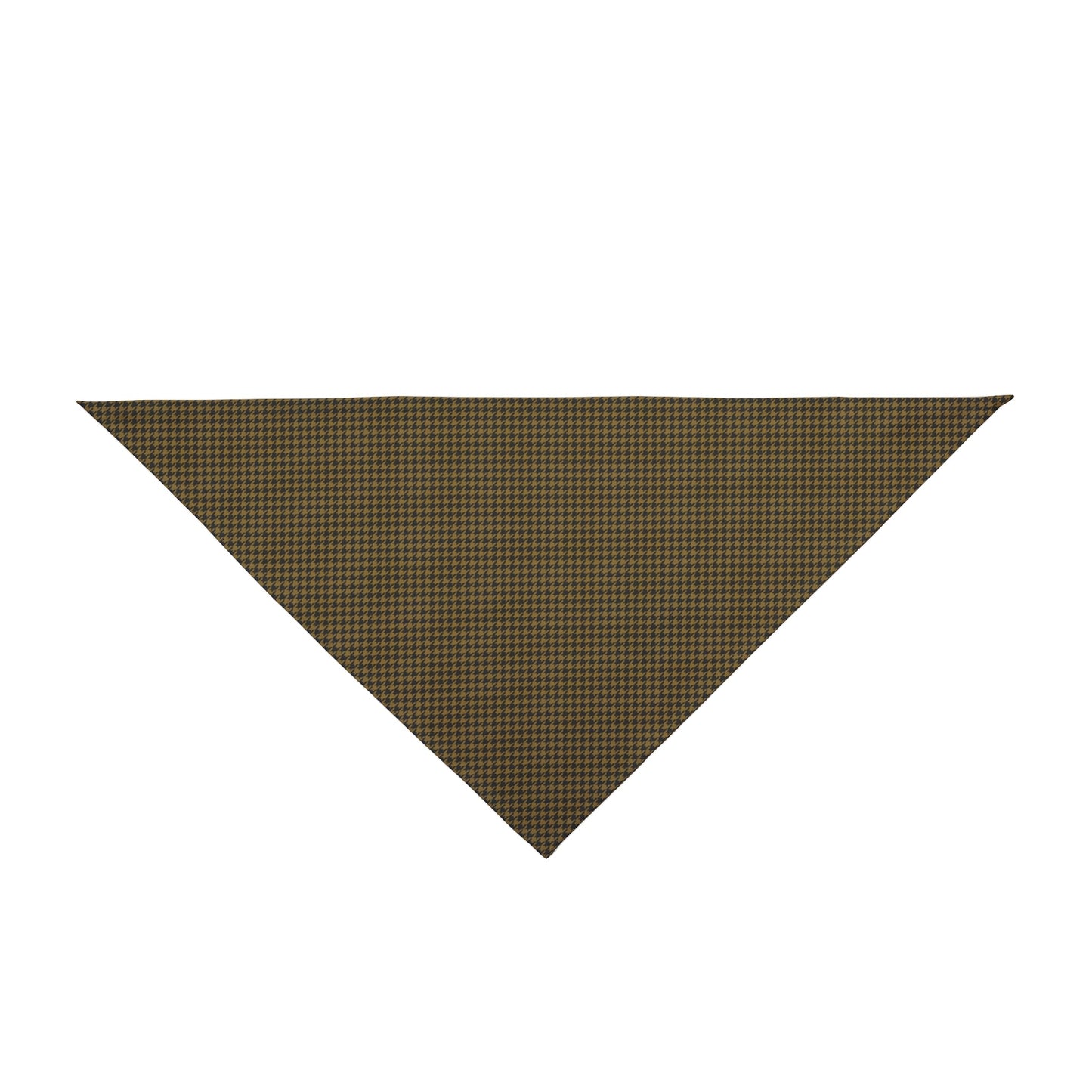 Pet Bandana | Black & Gold | Houndstooth