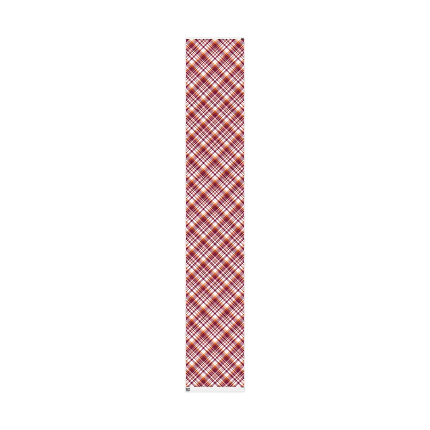 Gift Wrap | Maroon & Orange | Tartan