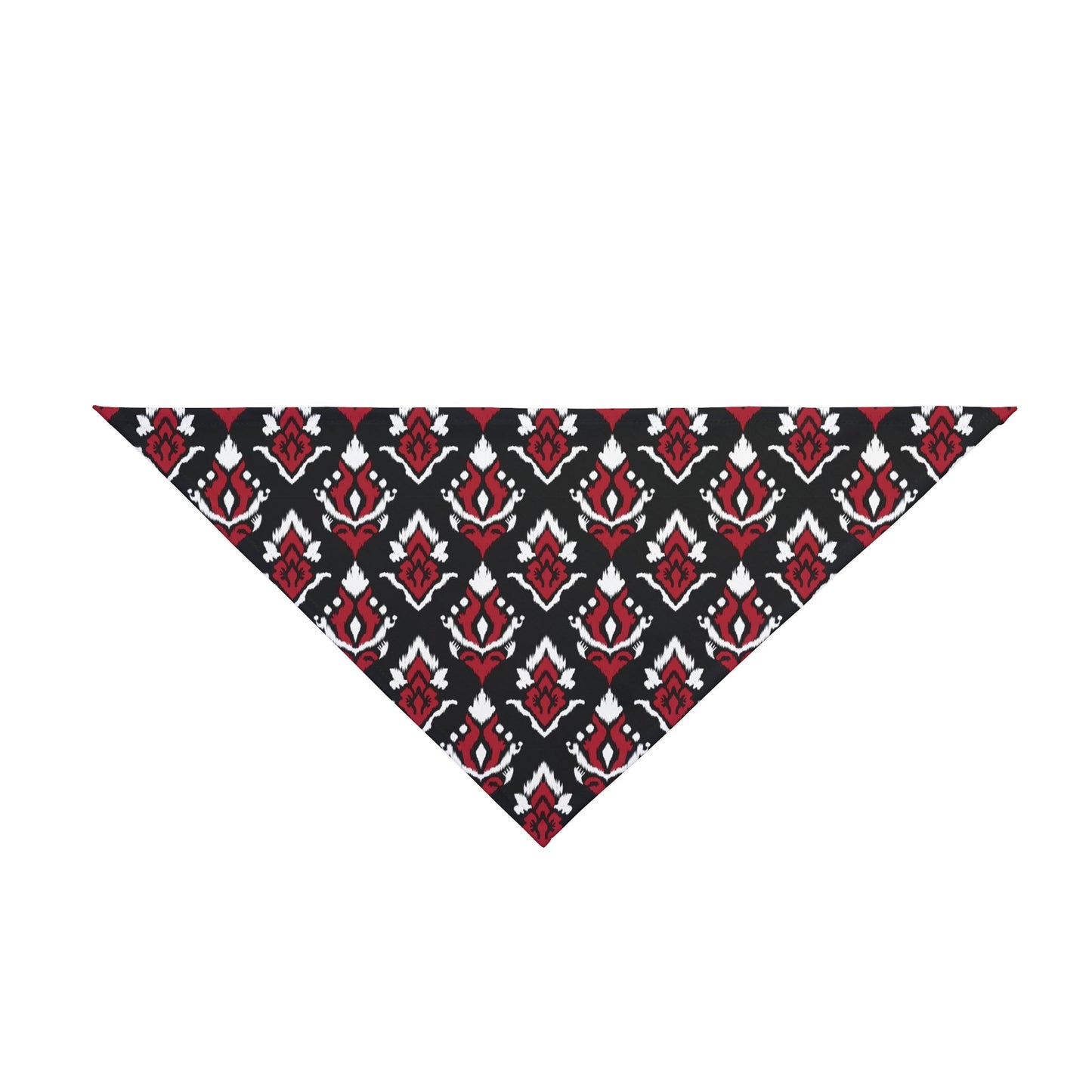 Pet Bandana | Red & Black | Ikat