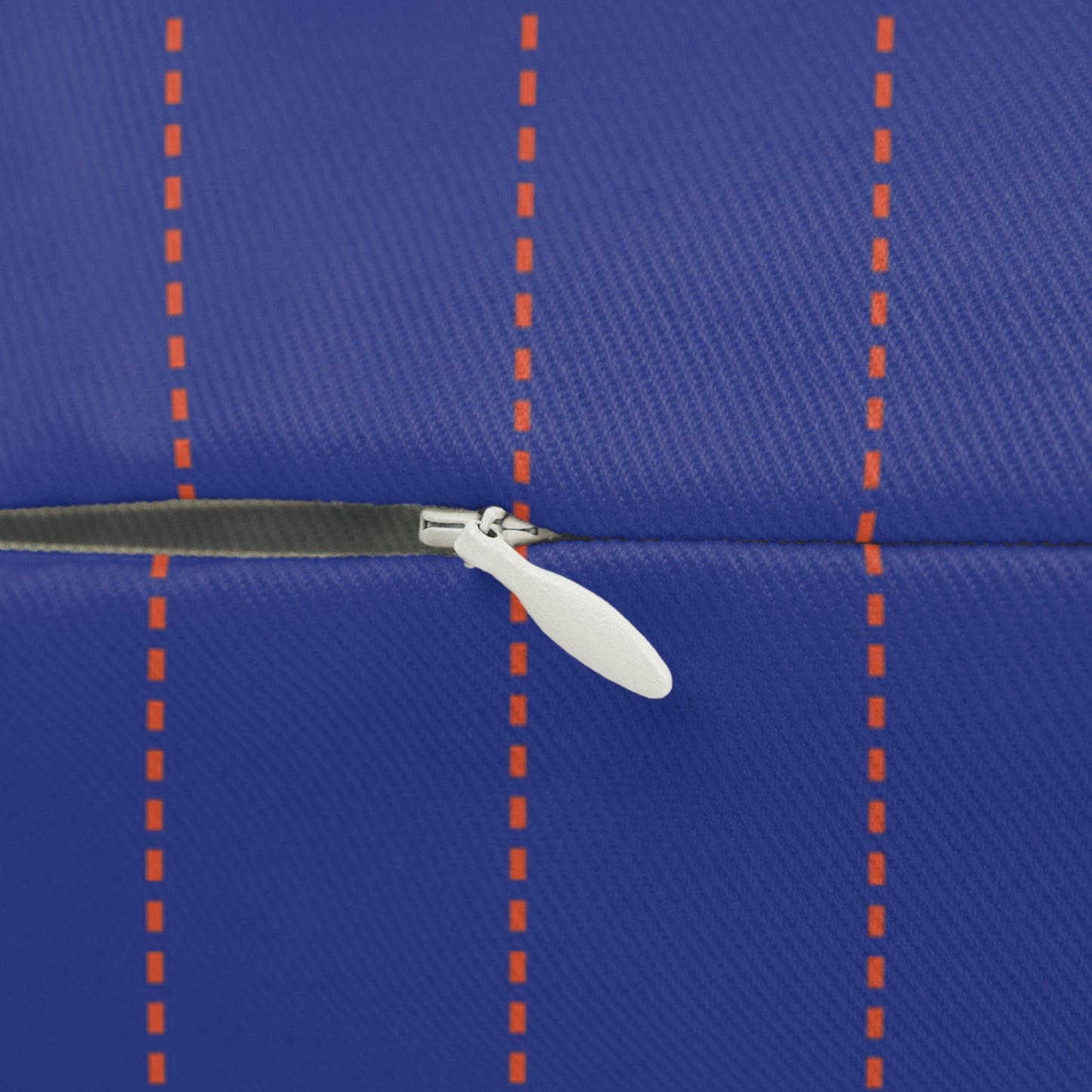 Pillow | Bright Blue & Orange | Pinstripe