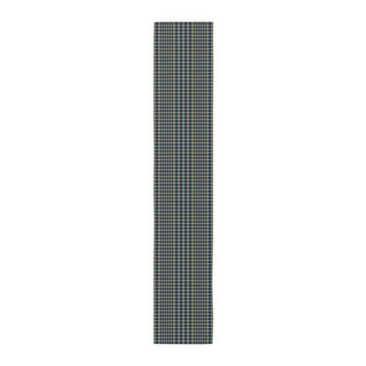 Table Runner | Blue & Gold | Tweed