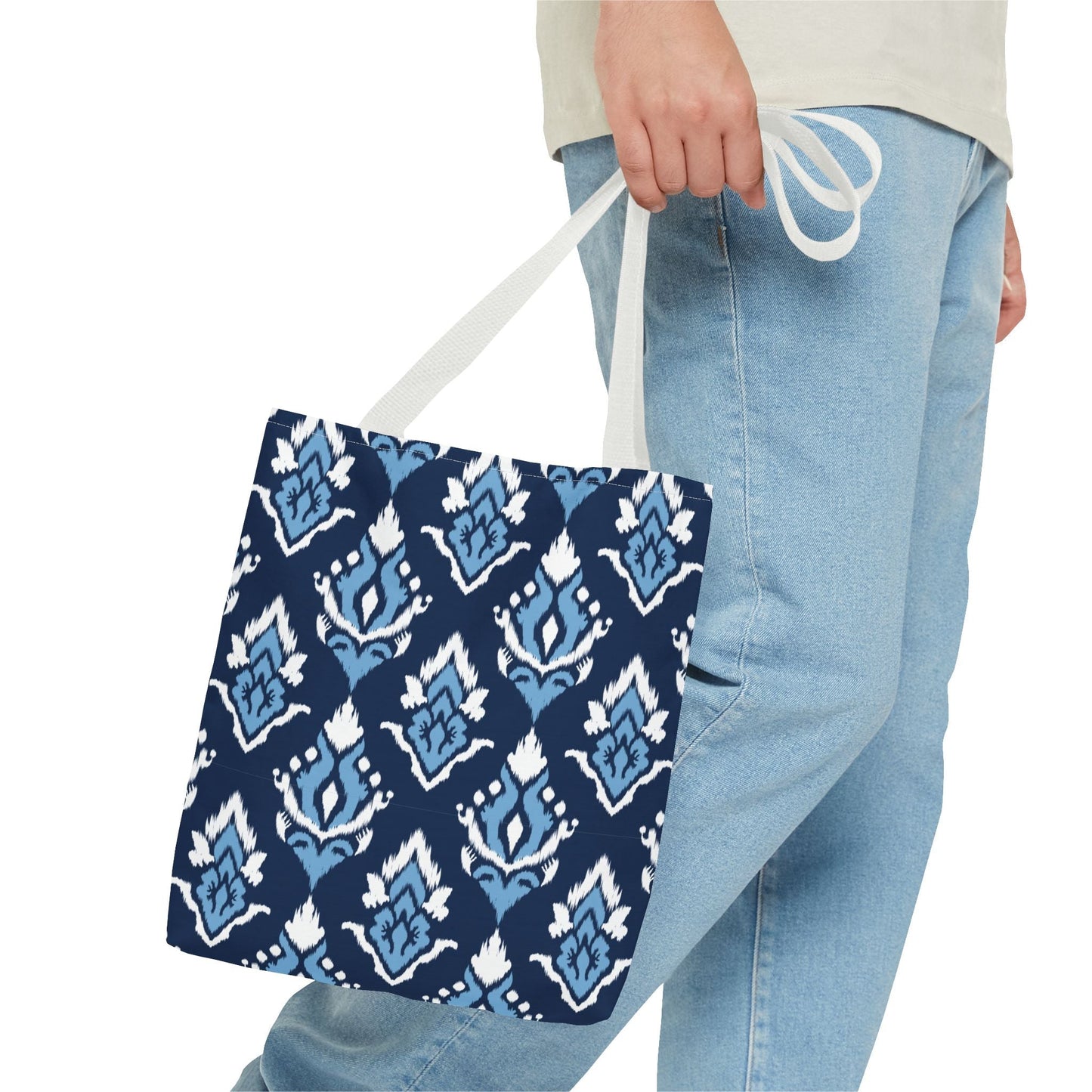 Totes | Light Blue & White | Ikat