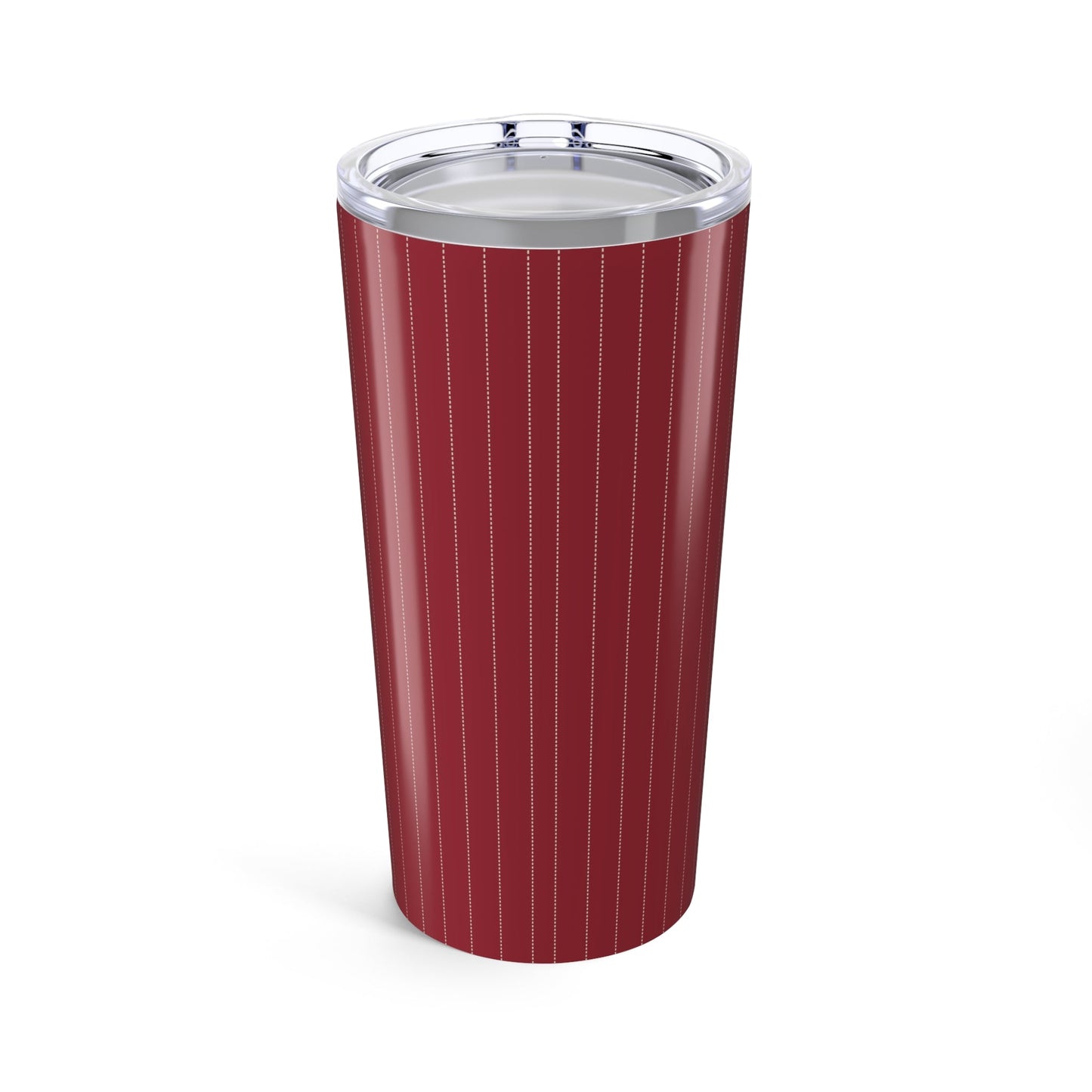 Tumbler | Maroon & White | Pinstripe