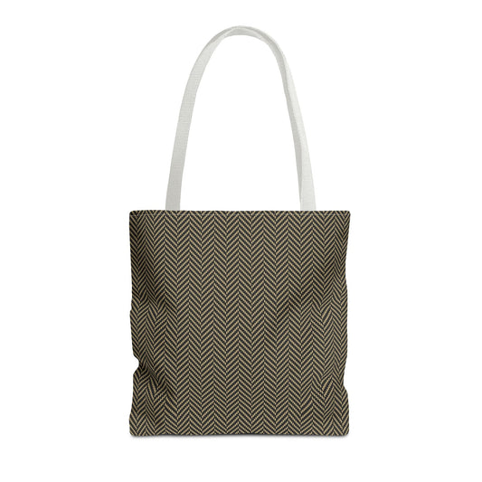 Tote Bags | Black & Gold | Herringbone
