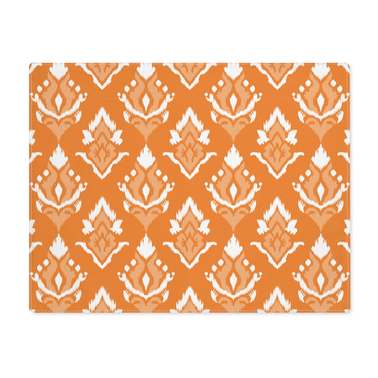 Placemat | Orange & White | Ikat