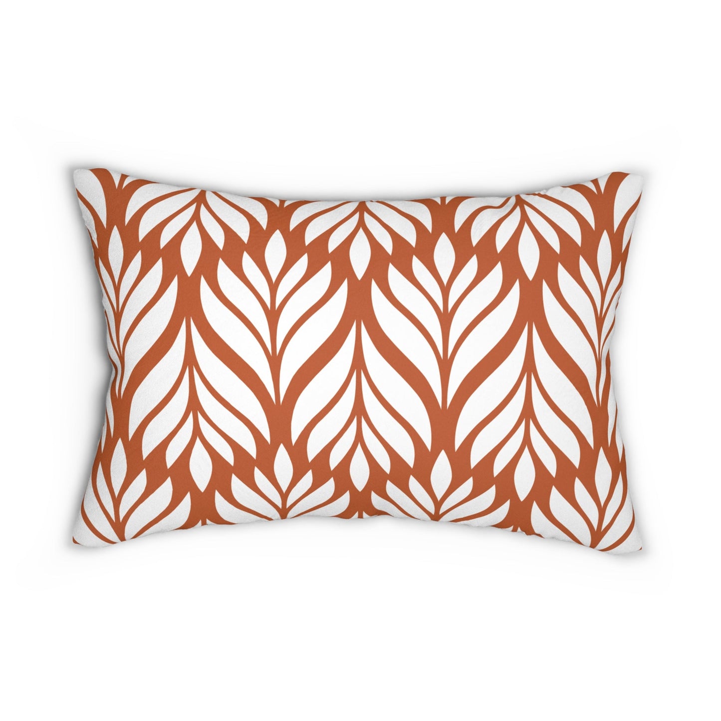 Pillow | Dark Orange & White | Palm