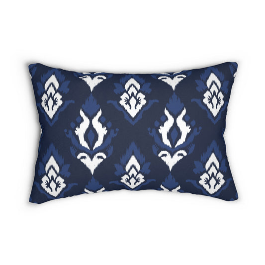 Pillow | Navy & White | Ikat