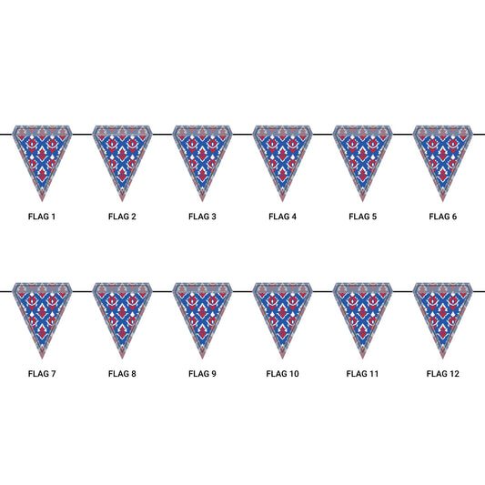 Flag Garland | Lawrence, Kansas | Ikat