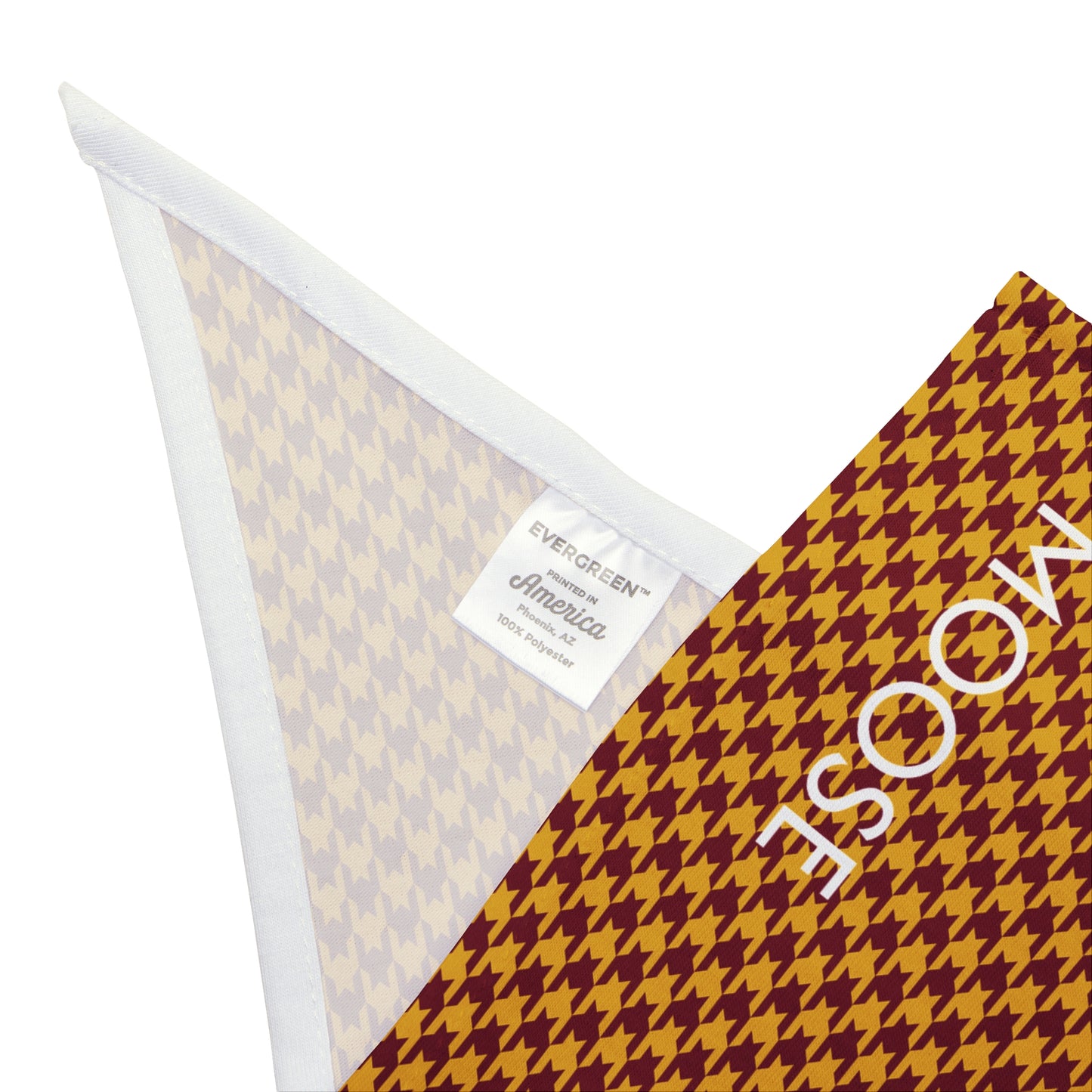 Pet Bandana- Personalized | Red & Yellow | Houndstooth