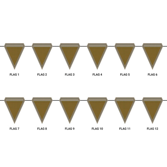 Flag Garland | Miami, Florida | Houndstooth
