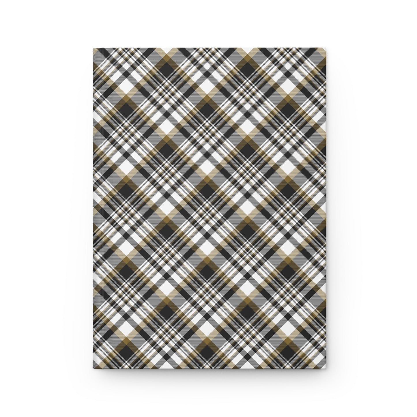 Hardcover Journal | Black & Gold | Tartan