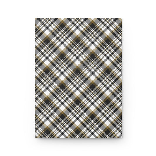Hardcover Journal | Black & Gold | Tartan