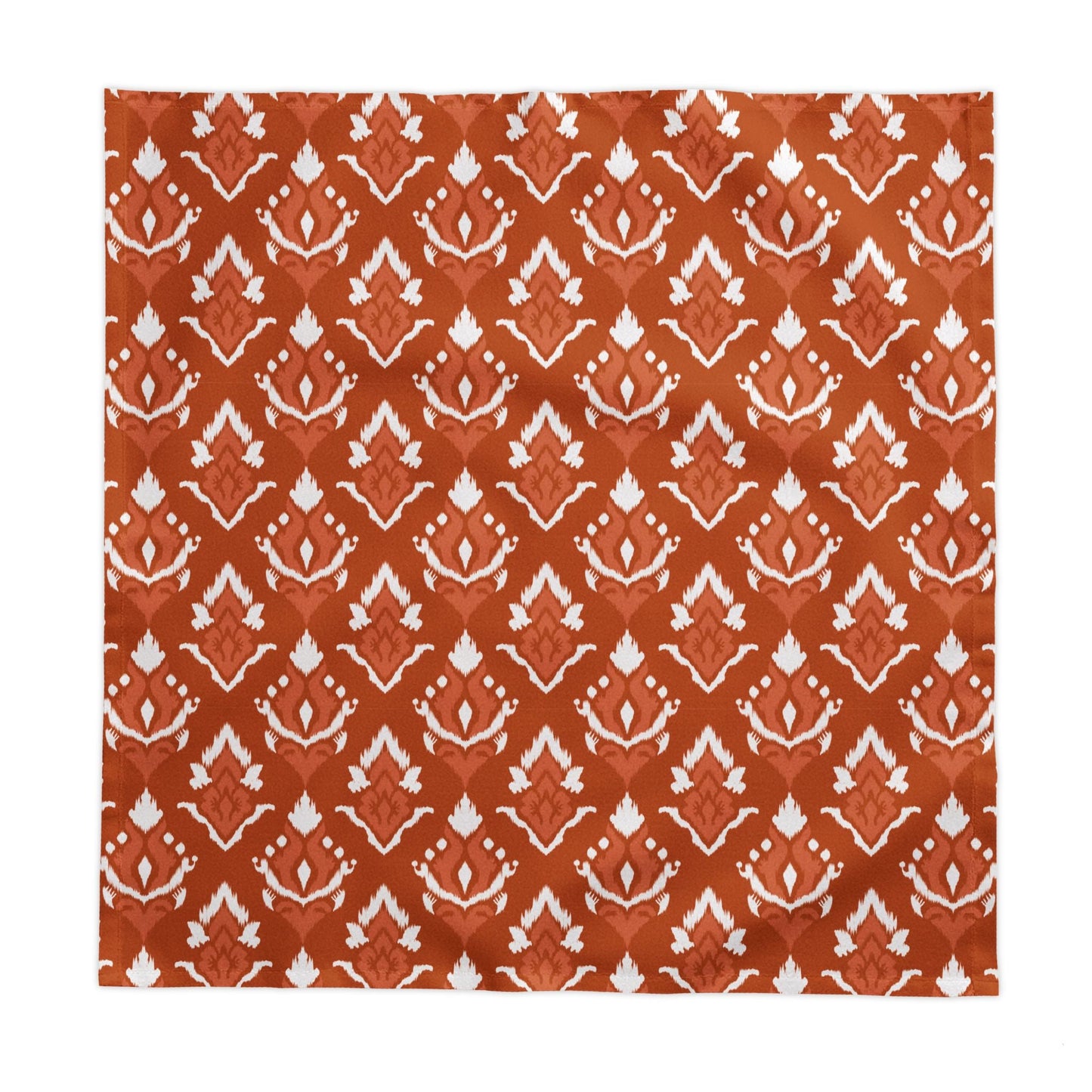 Tablecloth | Dark Orange & White | Ikat