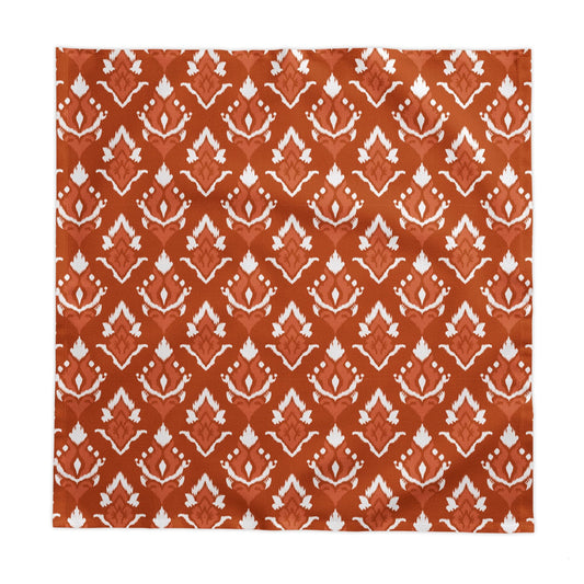 Tablecloth | Dark Orange & White | Ikat