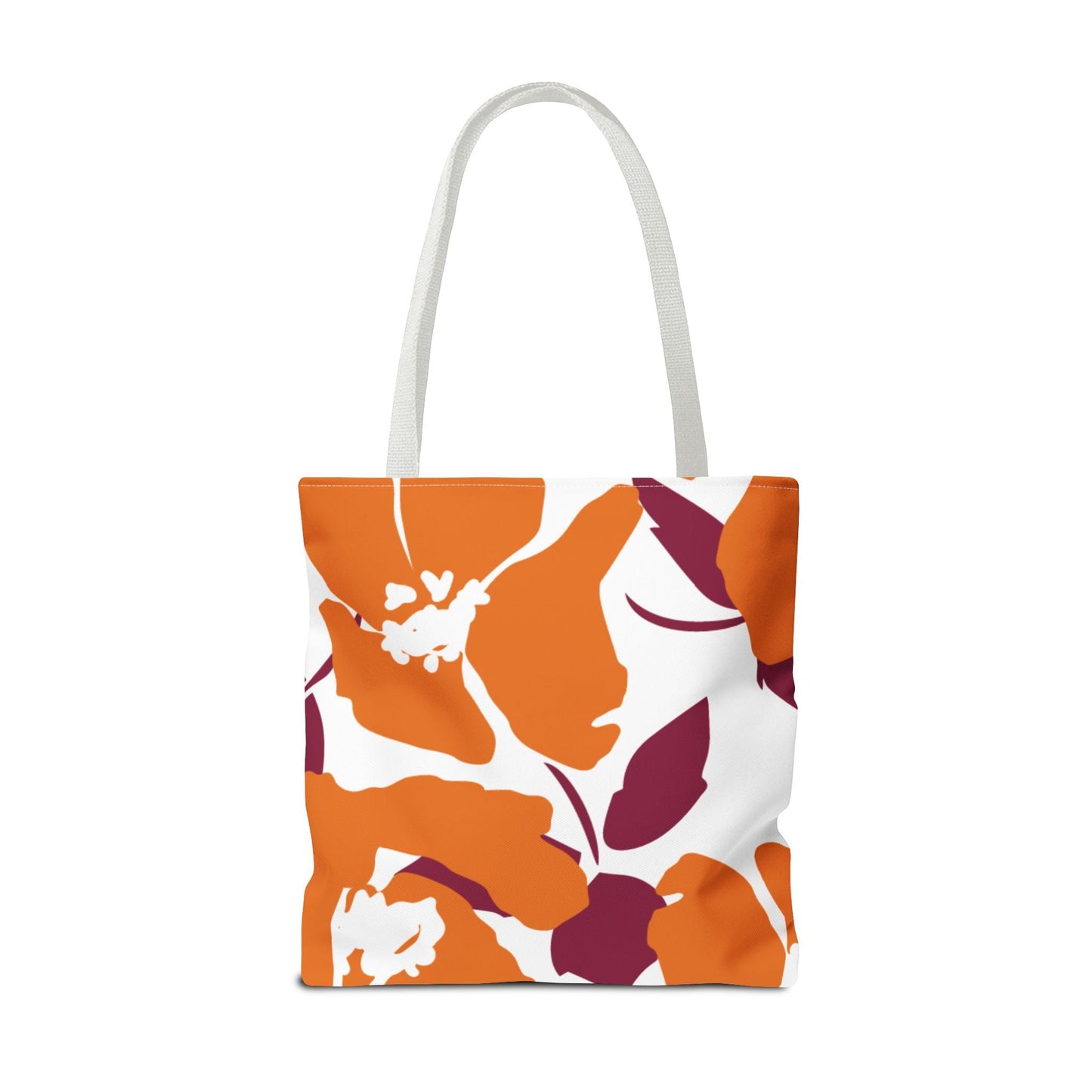 Tote Bags | Maroon & Orange | Poppy