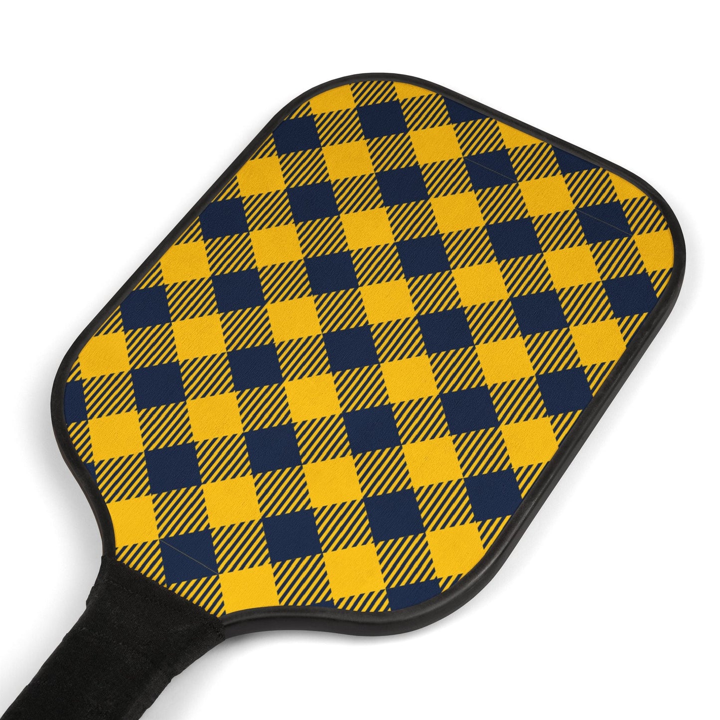 Pickleball Paddle Kit | Yellow & Blue | Gingham