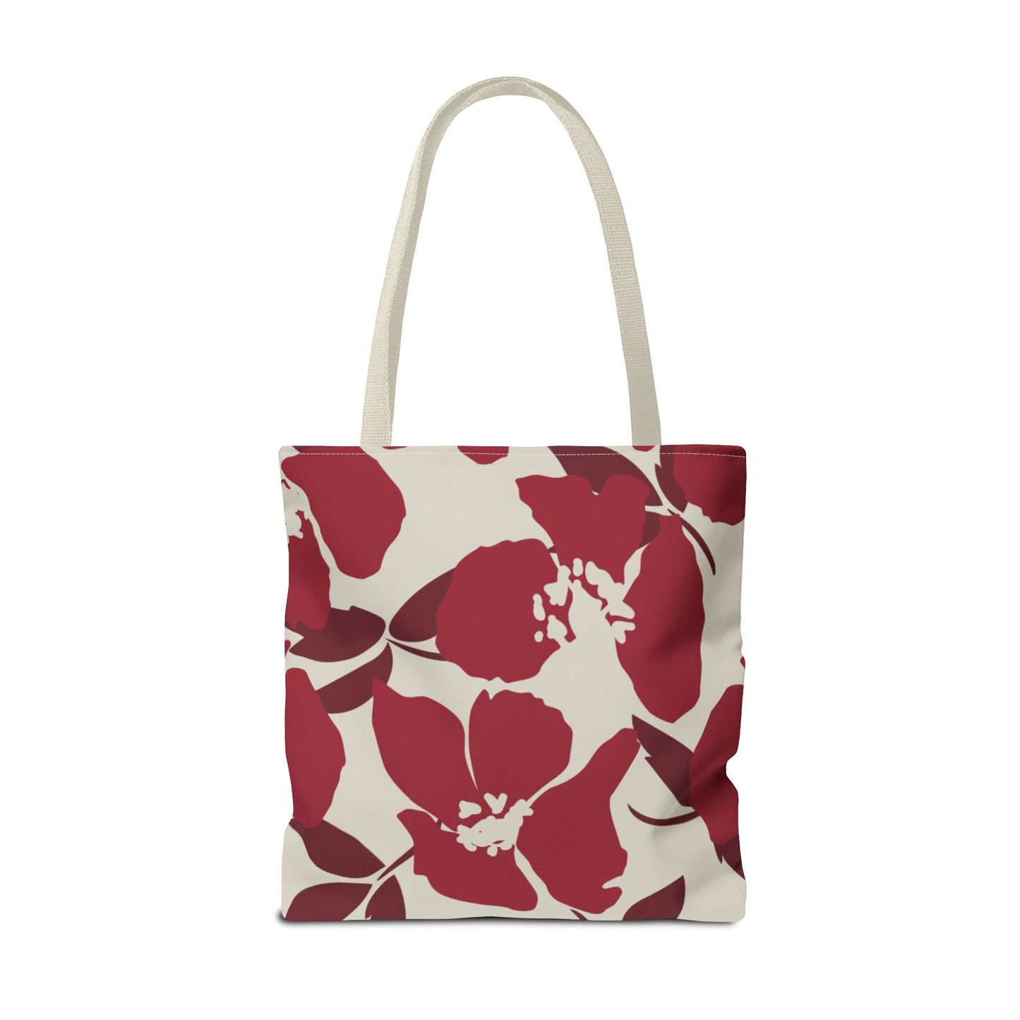 Tote Bag | Maroon & White | Poppy