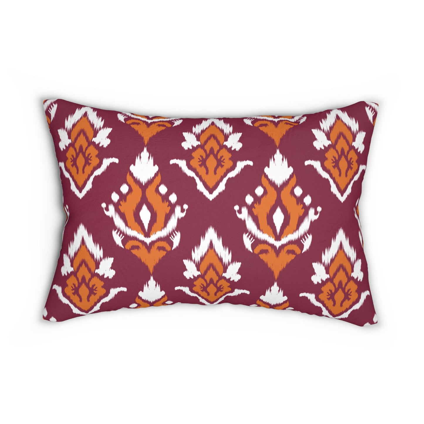 Pillow | Maroon & Orange | Ikat