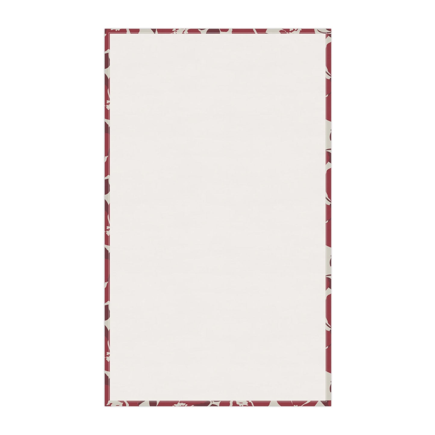 Tea Towel | Maroon & White | Poppy