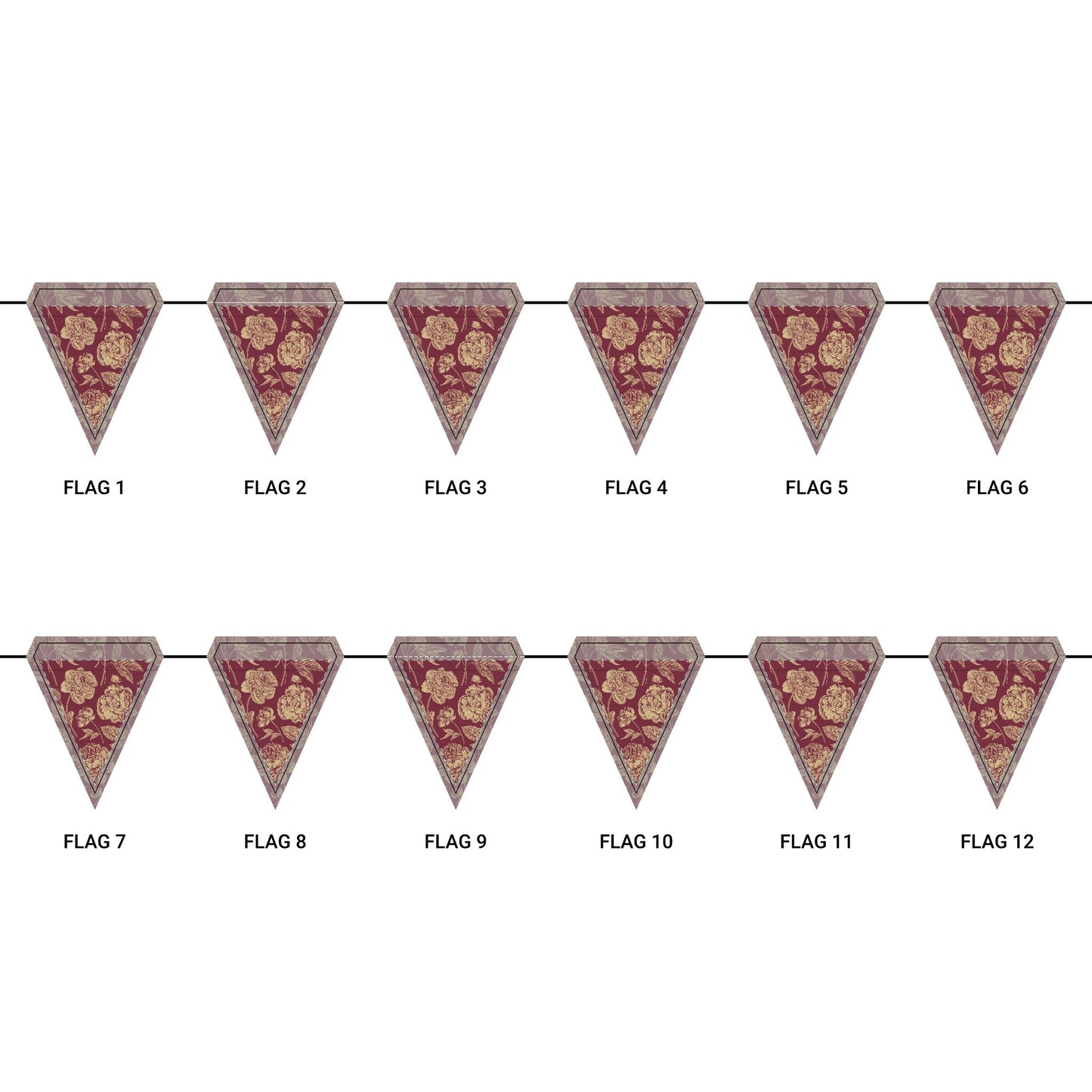 Flag Garland | Tallahassee, Florida | Peony