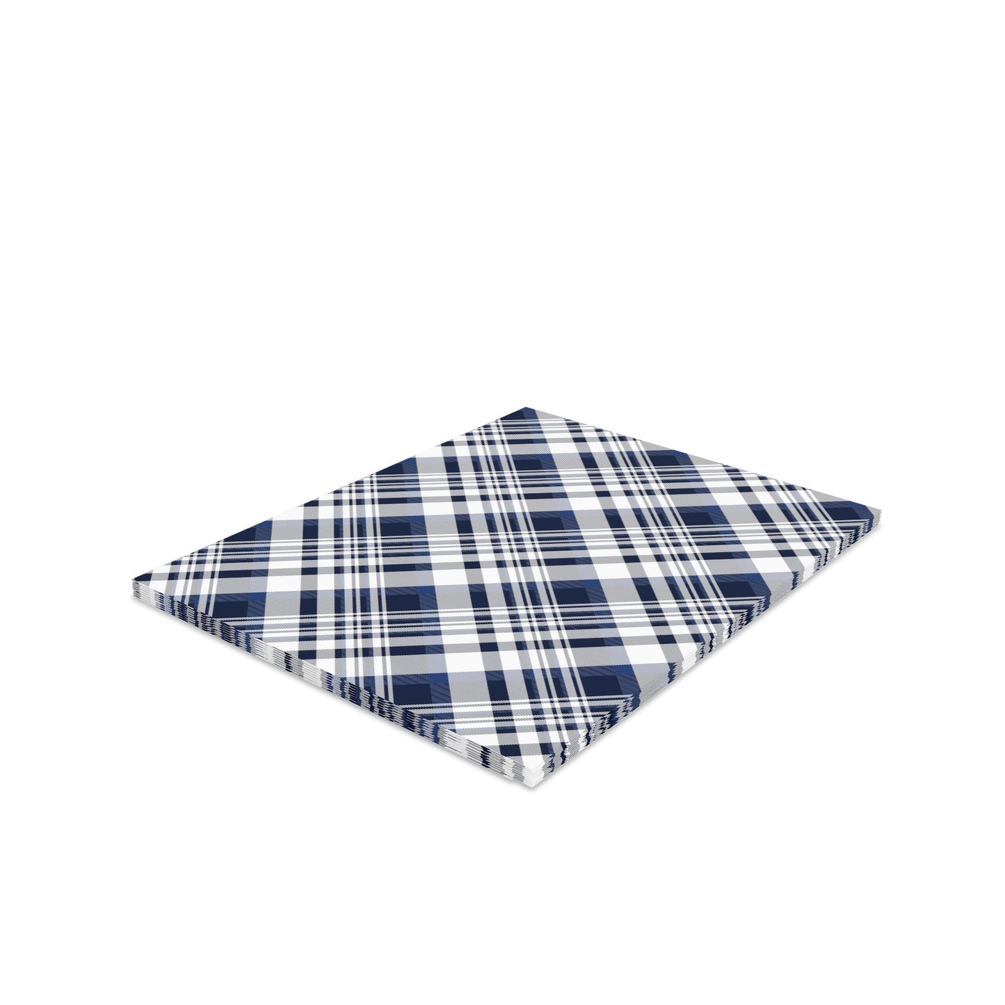 Notecards Set | Navy & White | Tartan