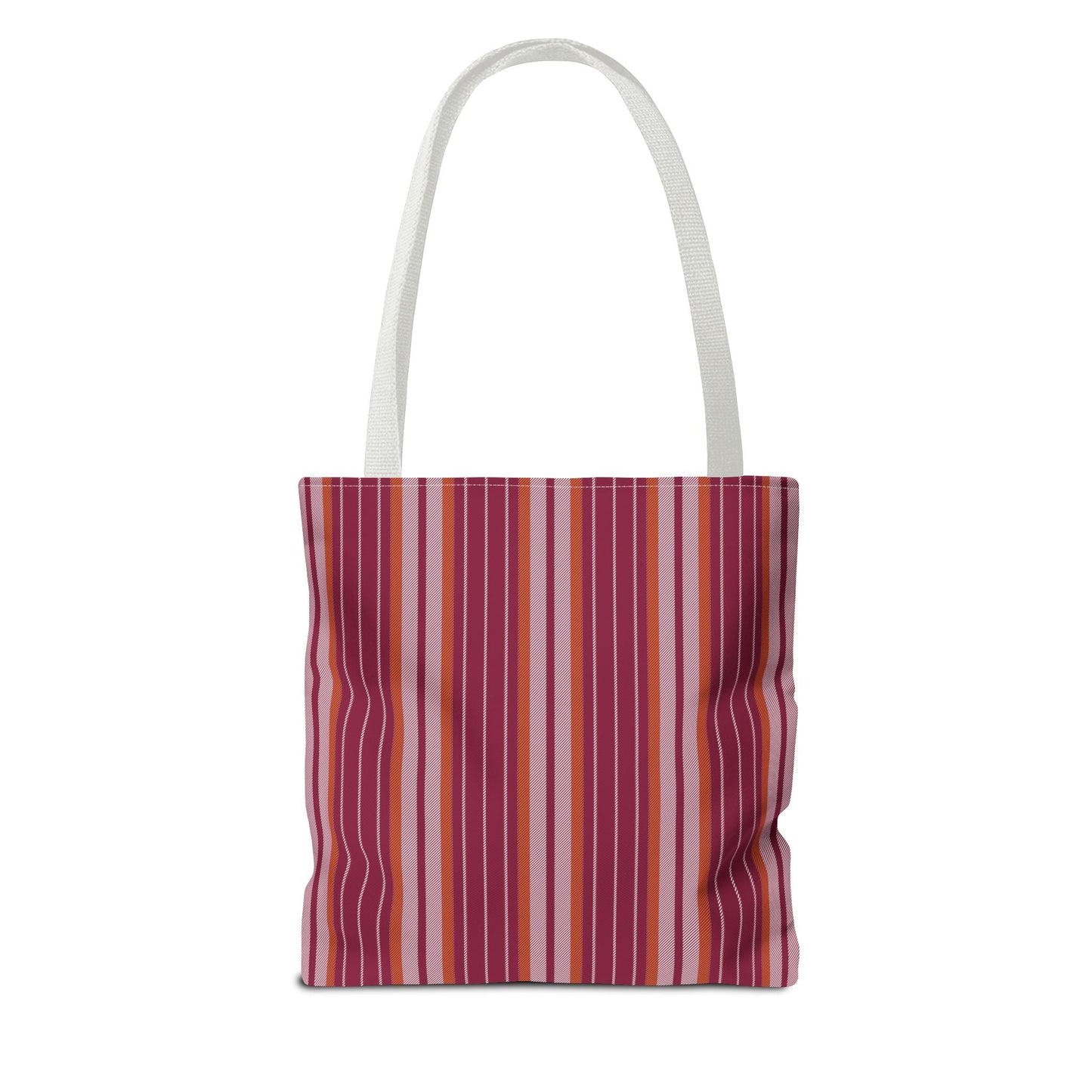 Tote Bags | Maroon & Orange | Stripe