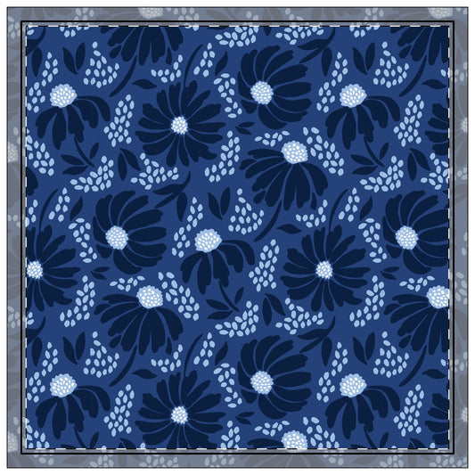 Napkin 4-set | Navy & White | Bellis