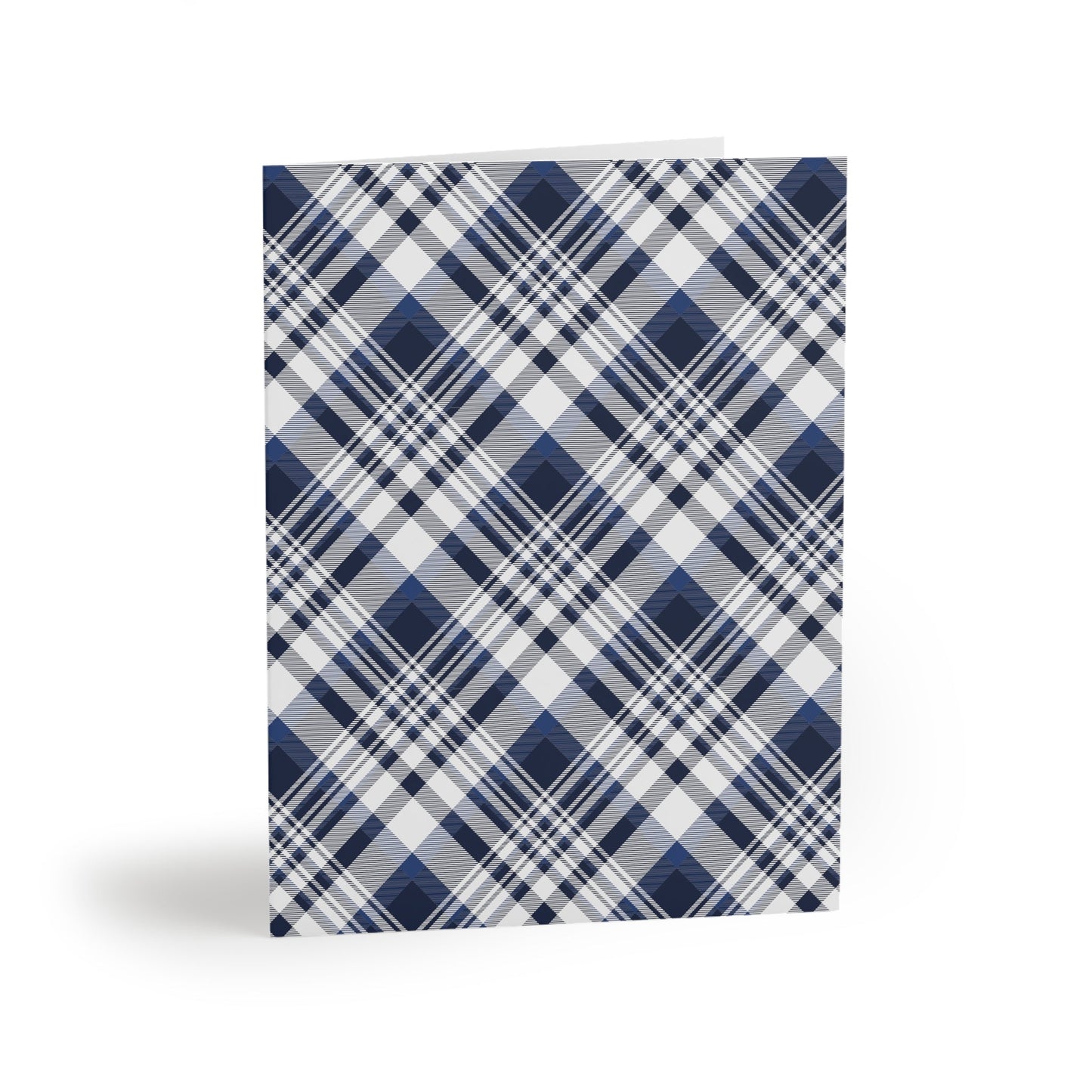 Notecards Set | Navy & White | Tartan