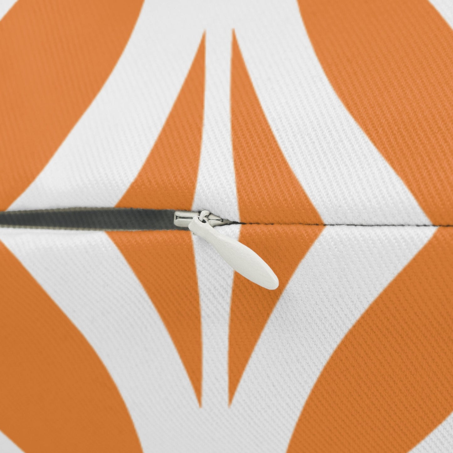Pillow | Orange & White | Palm