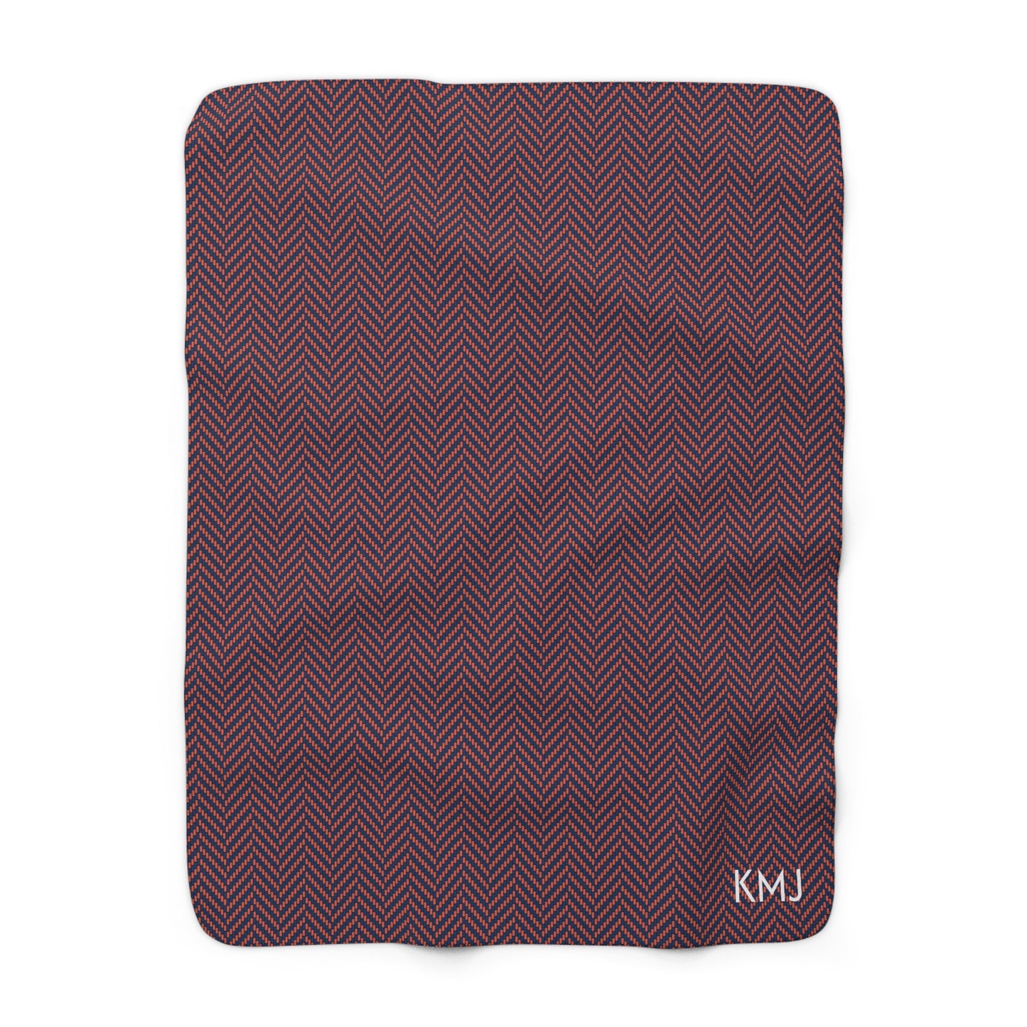 Sherpa Fleece Blanket- Personalized | Charlottesville, Virginia | Herringbone