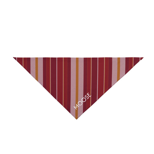 Pet Bandana- Personalized | Red & Yellow | Stripe