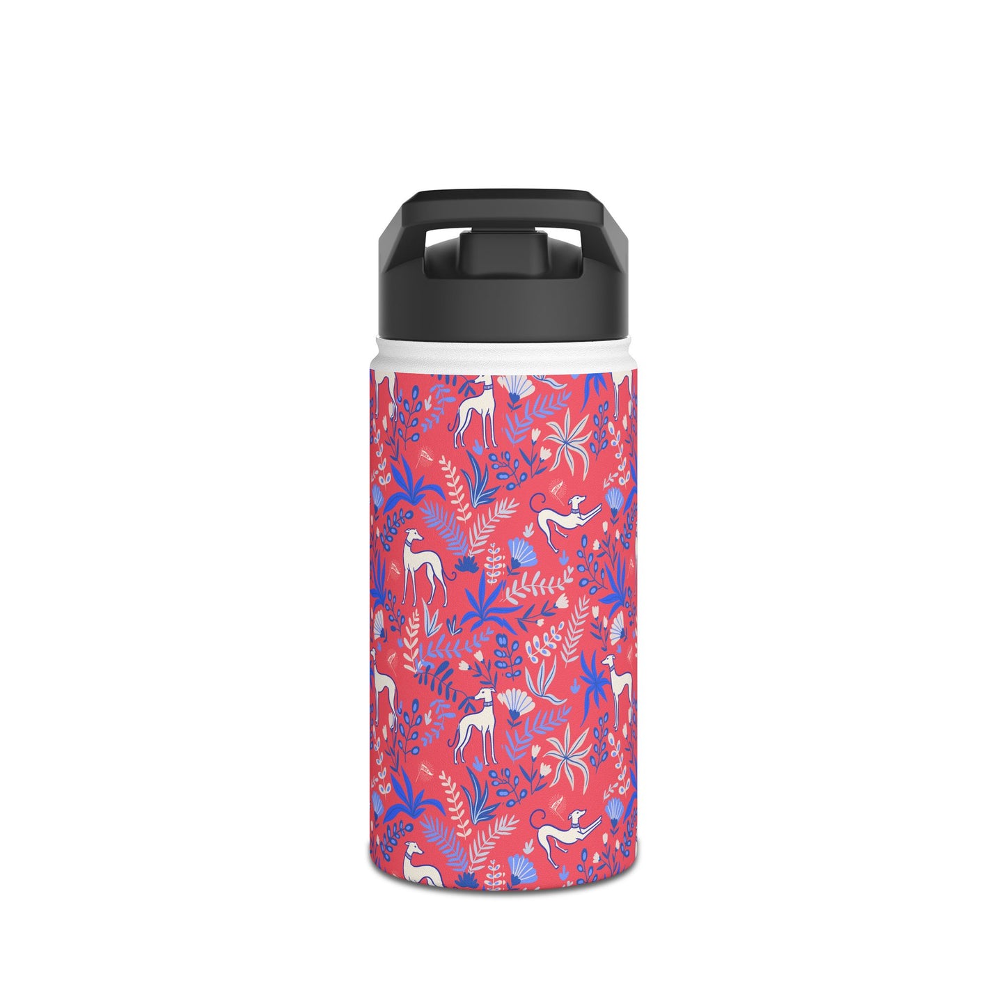 Insulated Water Bottle | Greyhounds | Pink Fern