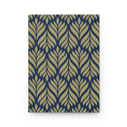 Hardcover Journal | Blue & Gold | Palm