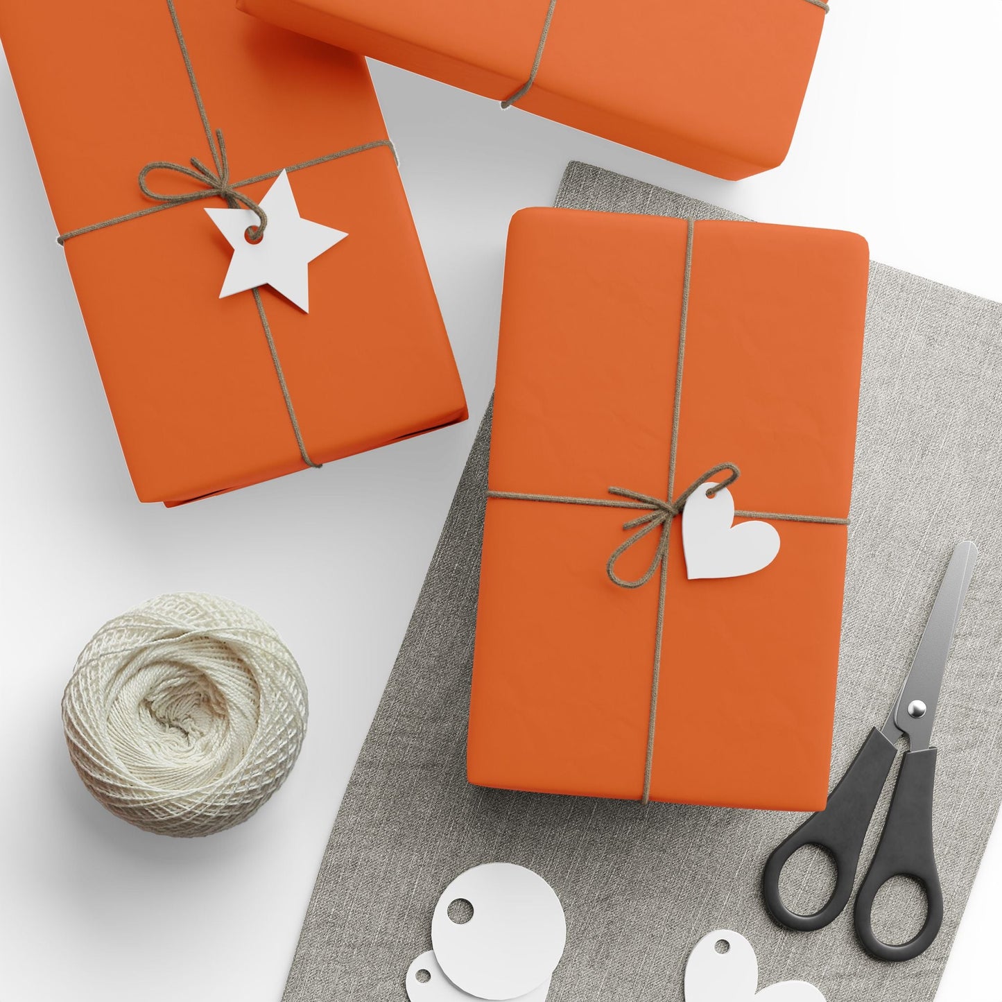 Gift Wrap | Orange & Blue | Light