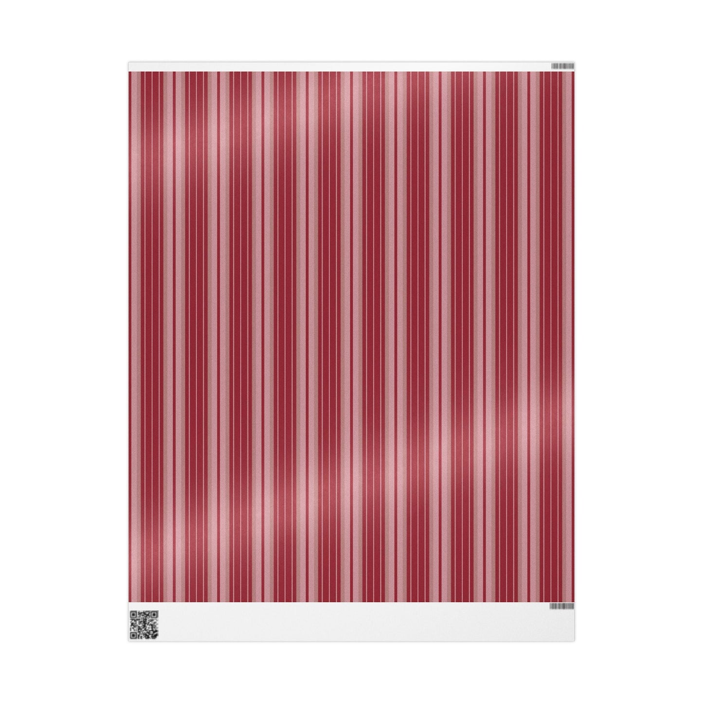 Gift Wrap | Maroon & White | Stripe