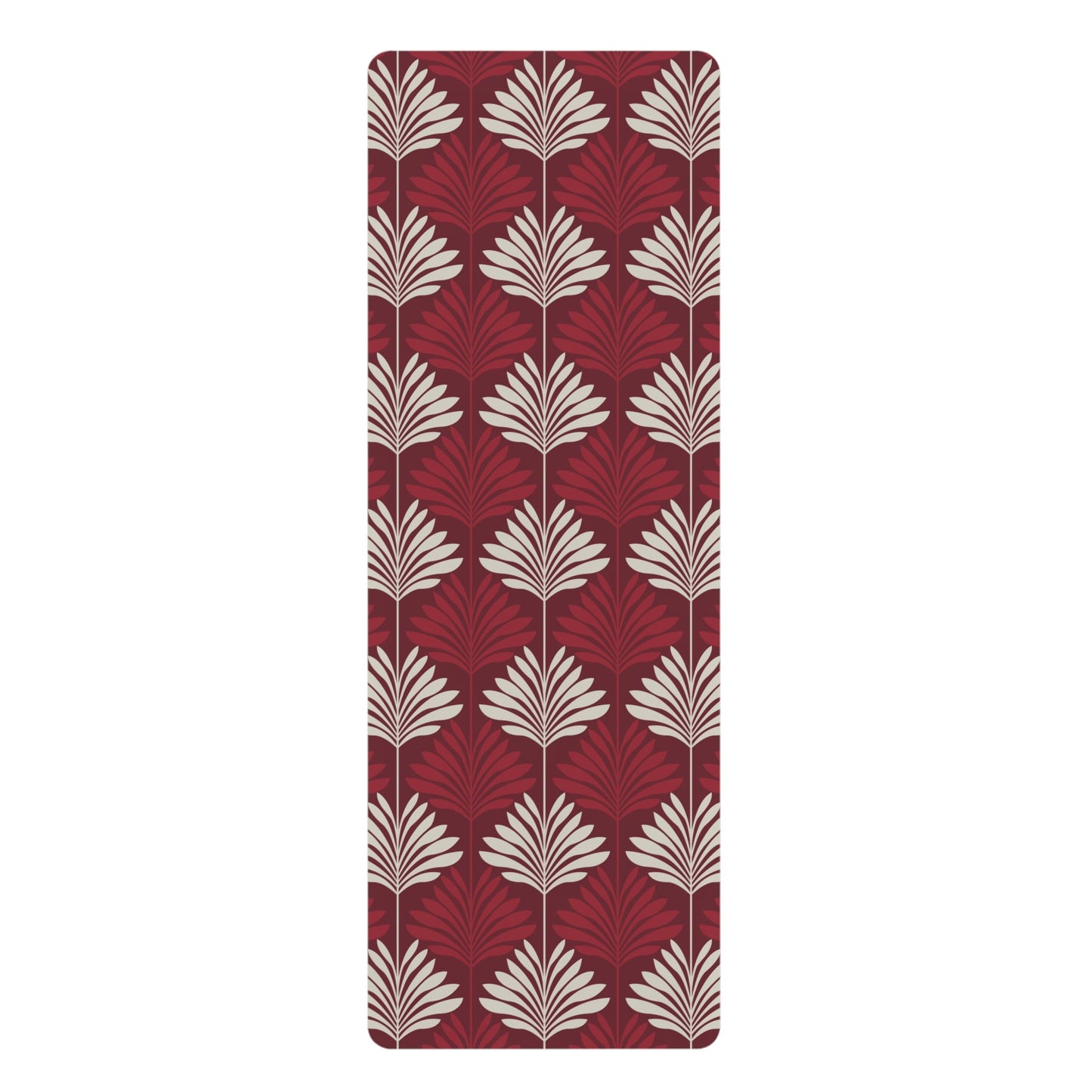 Yoga Mat | Maroon & White | Deco
