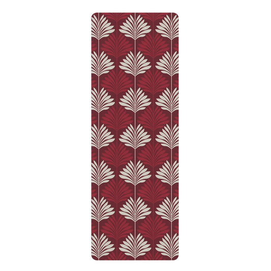 Yoga Mat | Maroon & White | Deco