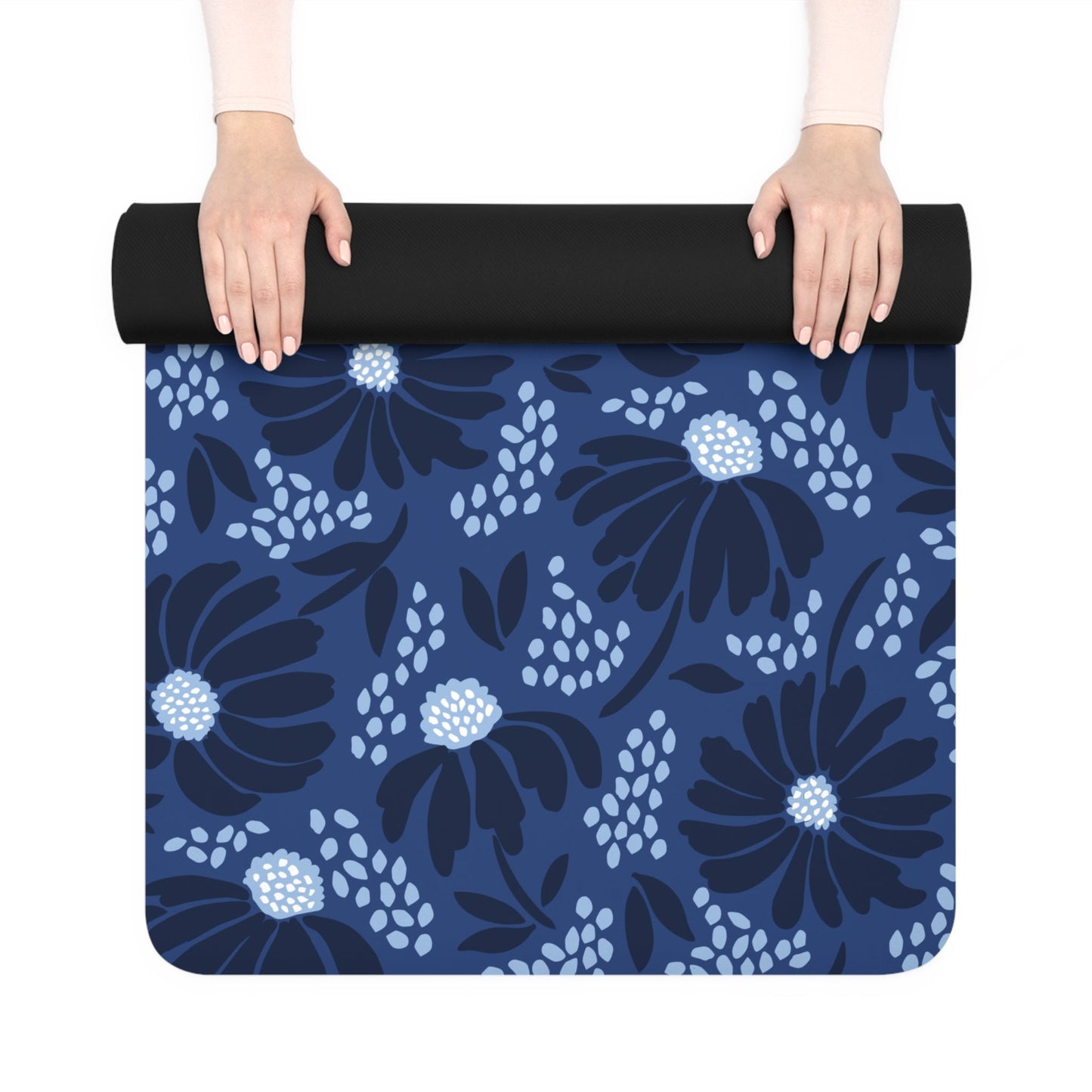 Yoga Mat | Navy & White | Bellis
